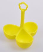Silicone Steaming Egg Cup, 3 Pieces Cup with Sunflower shape hook